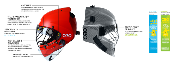 OBO BLINDERS NEW HELMETS