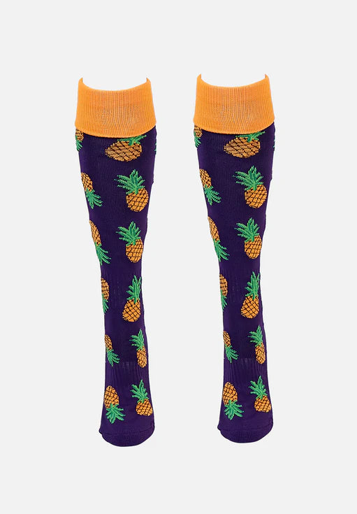 Gryphon Funky Socks Pineapples Purple/Orange