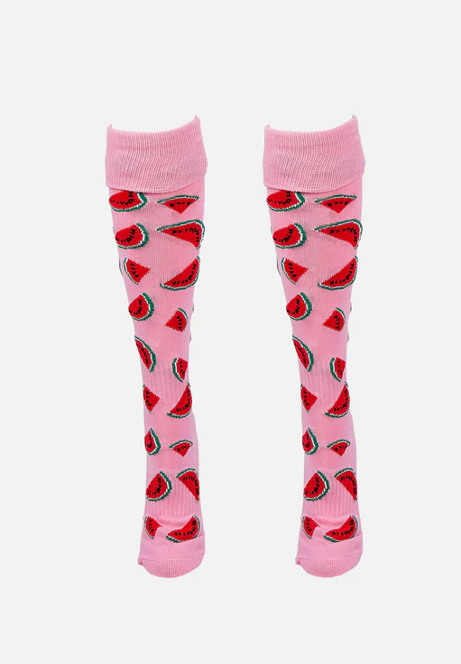 Gryphon Silly Funky Socks Watermelon Punch Light Pink