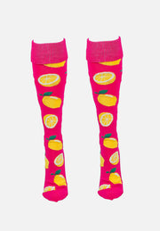 Gryphon Silly Funky Socks Lemon Crush Pink