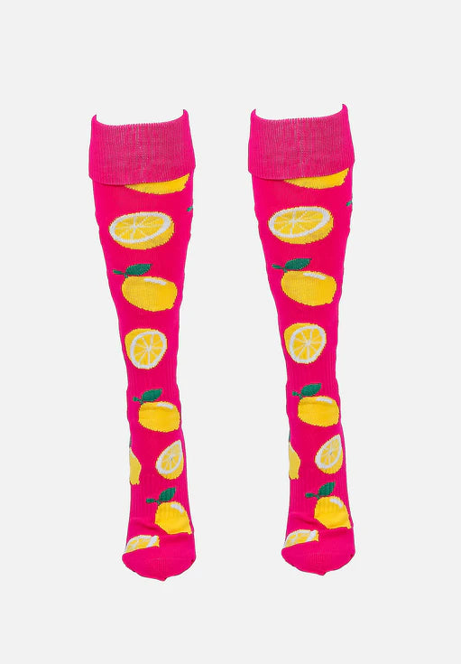 Pink Funky Socks Gryphon Silly Funky Socks Lemon Crush Pink – Hockeyworld