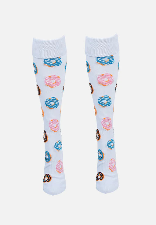 Gryphon Silly Funky Socks Donuts White