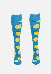 Gryphon Silly Funky Socks Lemon Crush Blue