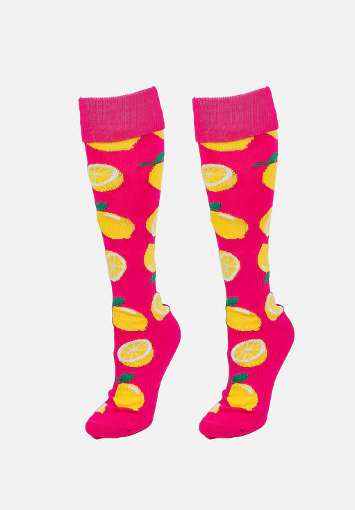 Pink Funky Socks Gryphon Silly Funky Socks Lemon Crush Pink – Hockeyworld