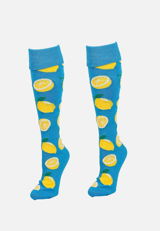 Gryphon Silly Funky Socks Lemon Crush Blue