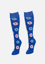 Gryphon Silly Funky Socks Donuts Blue