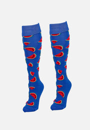 Gryphon Silly Funky Socks Watermelon Punch Royal Blue