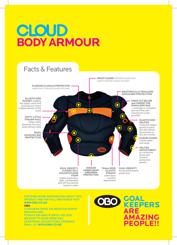 OBO CLOUD BODY ARMOUR (CHEST & ARMS)
